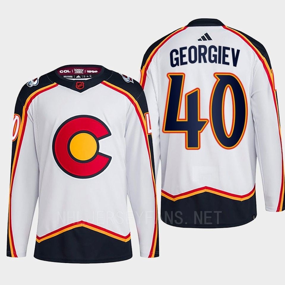 Alexandar Georgiev 40 Reverse Retro 2.0 2022 Colorado Avalanche White Jersey Primegreen - JS584 