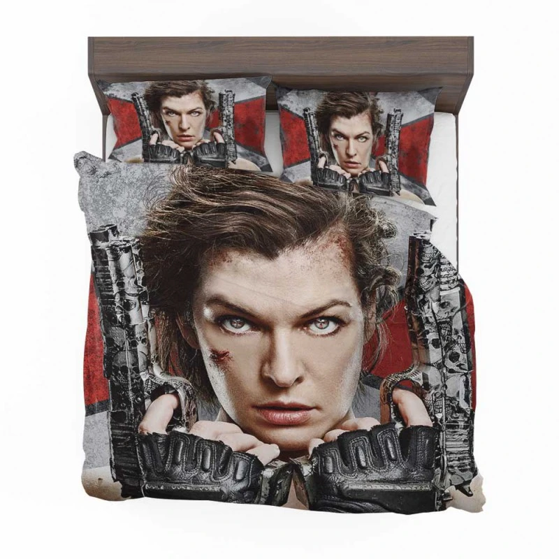 Alternative view of Alice In Resident Evil The Final Chapter Movie Bedding Set - Custom Bedding Set
