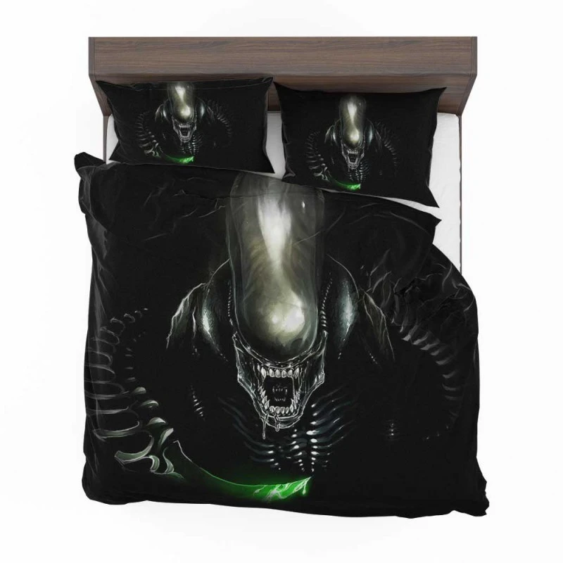 Alternative view of Alien Movie Xenomorph Bedding Set - Custom Bedding Set