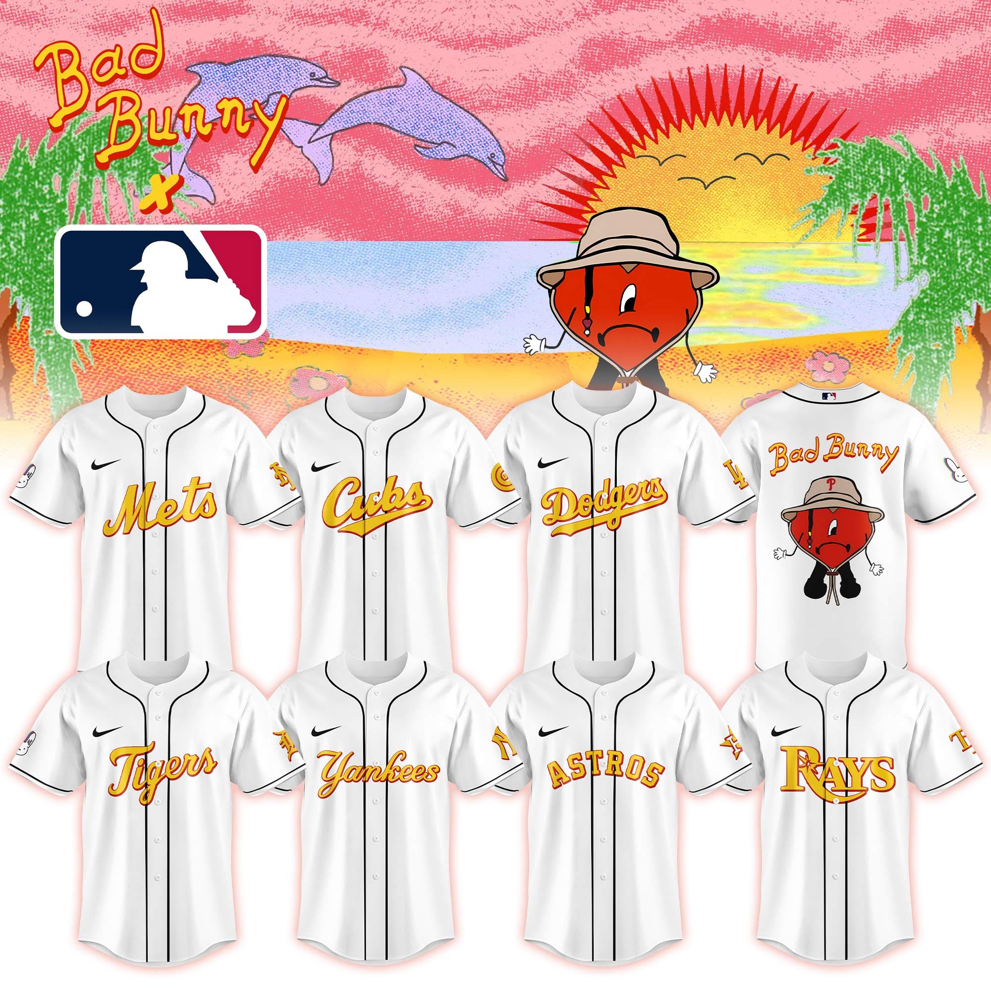 All Team Mlb X Bad Bunny Baseball Jersey