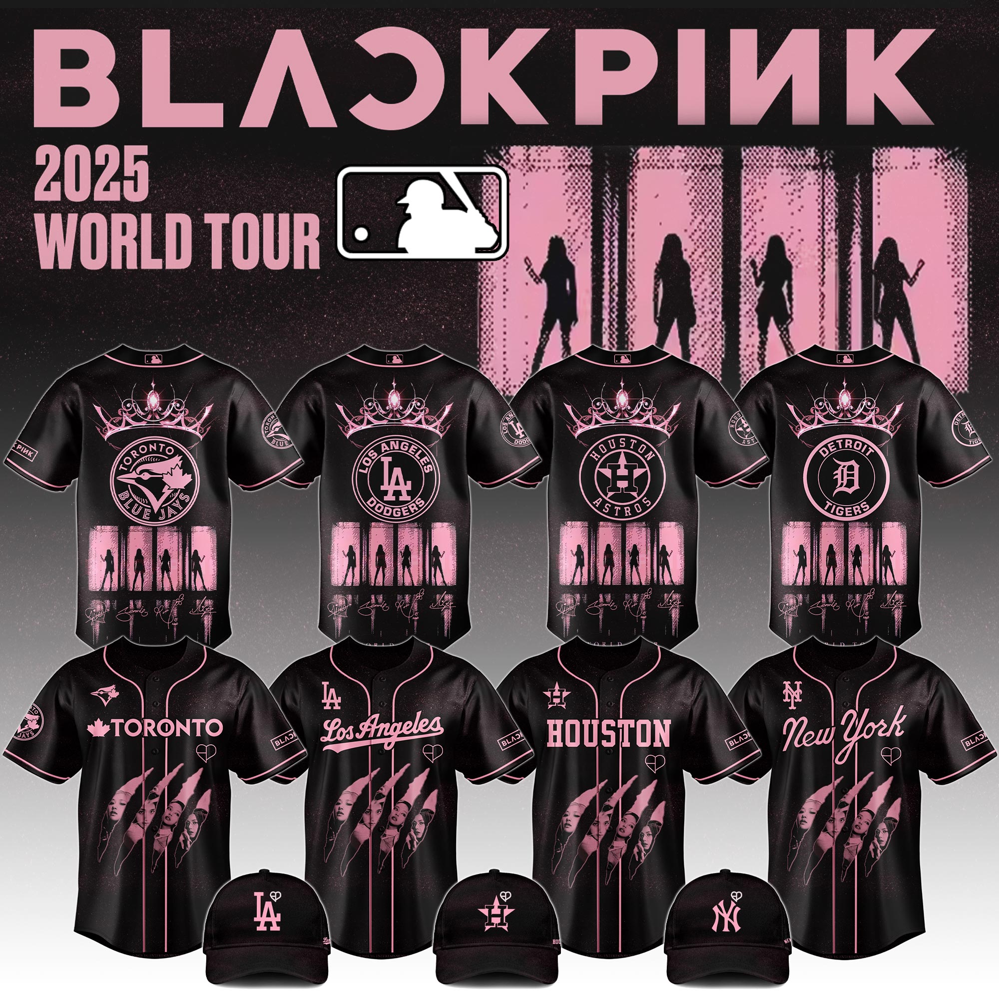 All Team Mlb X Blackpink All Star Baseball Jersey