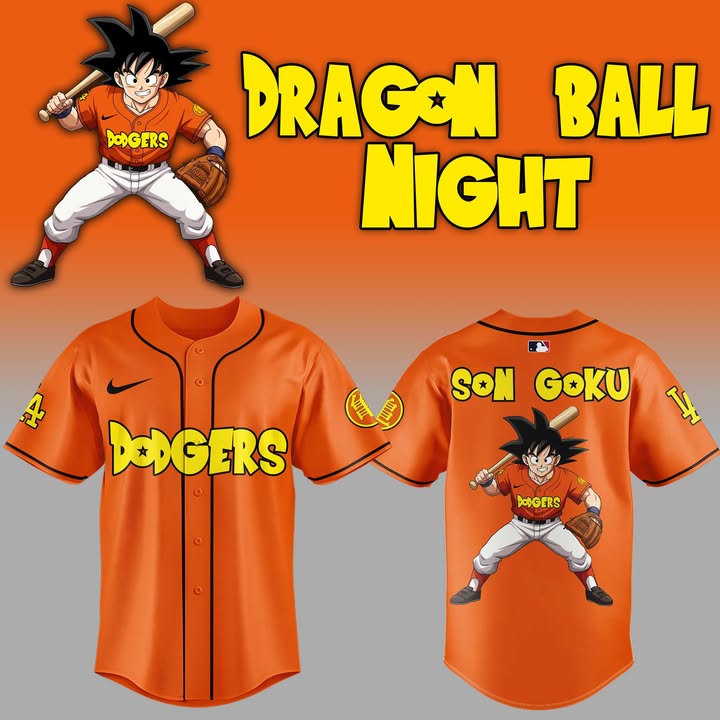 All Team Mlb X Dragon Ball Baseball Jersey