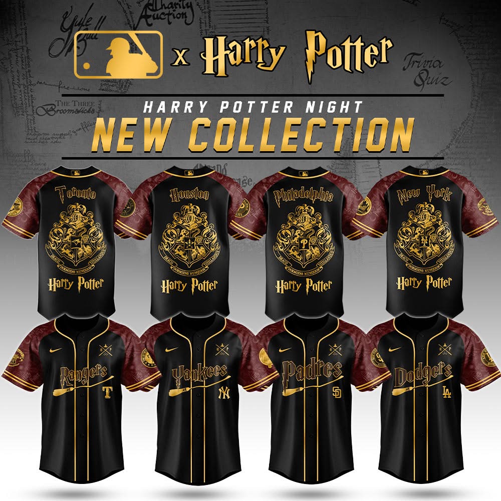 All Team Mlb X Harry Potter Hogwarts Houses Baseball Jersey