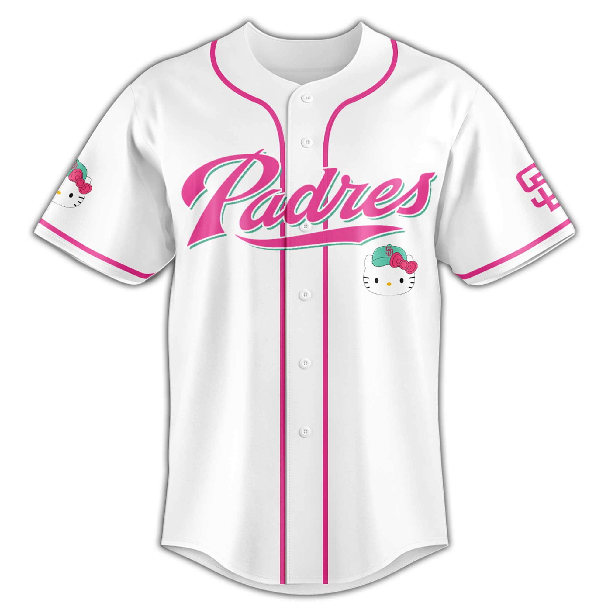 Alternative view of All Team Mlb X Hello Kitty Game Night Baseball Jersey