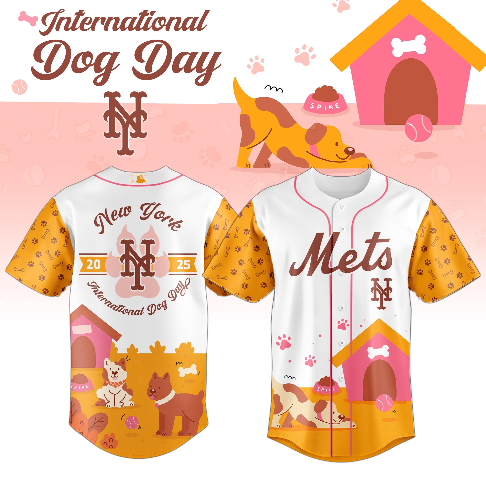 Alternative view of All Team Mlb X International Cat Dog Baseball Jersey