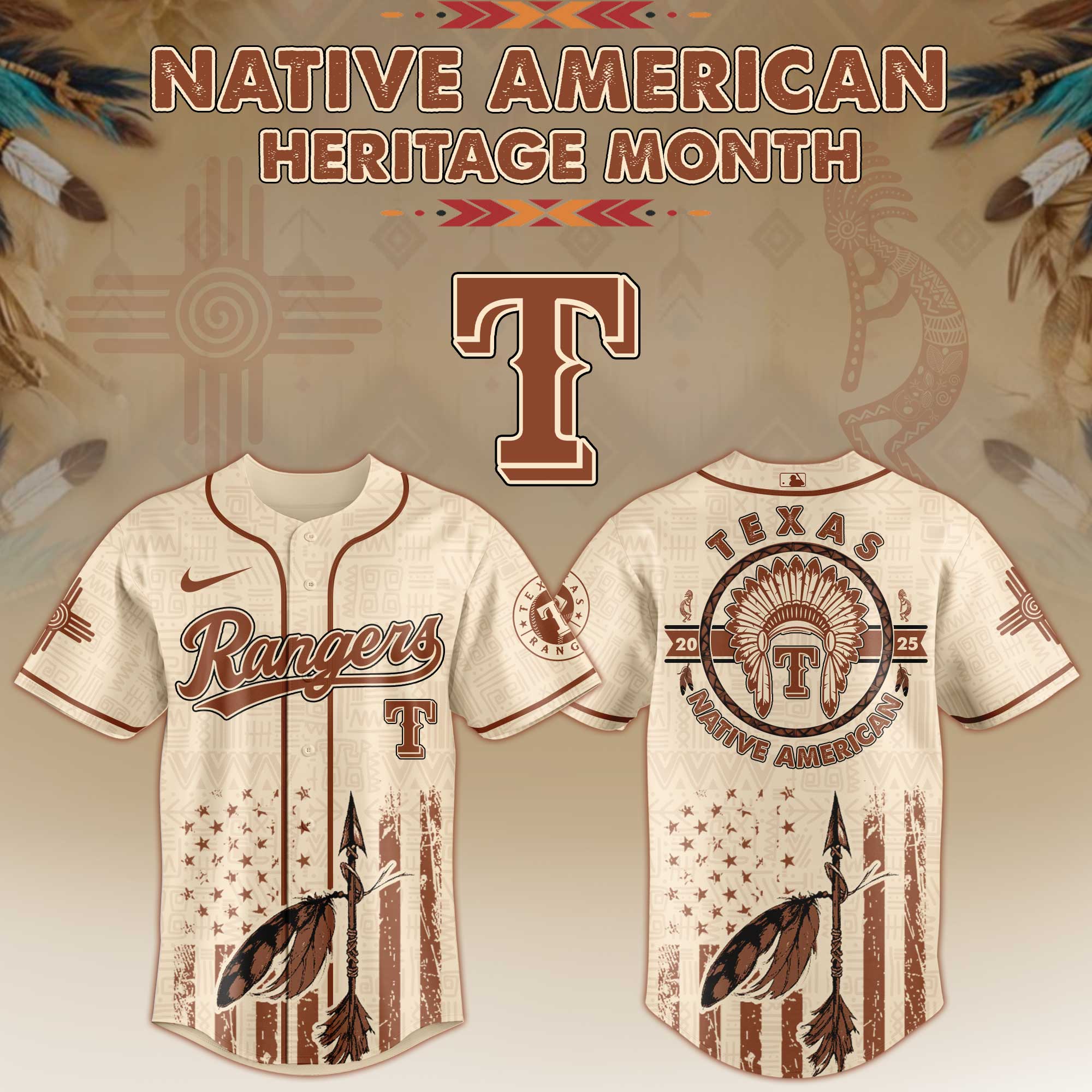 Alternative view of All Team Mlb X Native American Heritage Month Mlb Collaboration Jersey