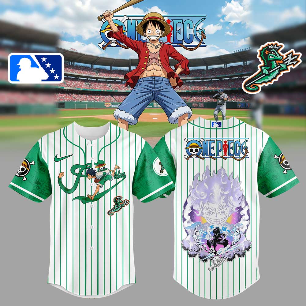 All Team Mlb X One Piece Luffy Gear 5 Baseball Jersey