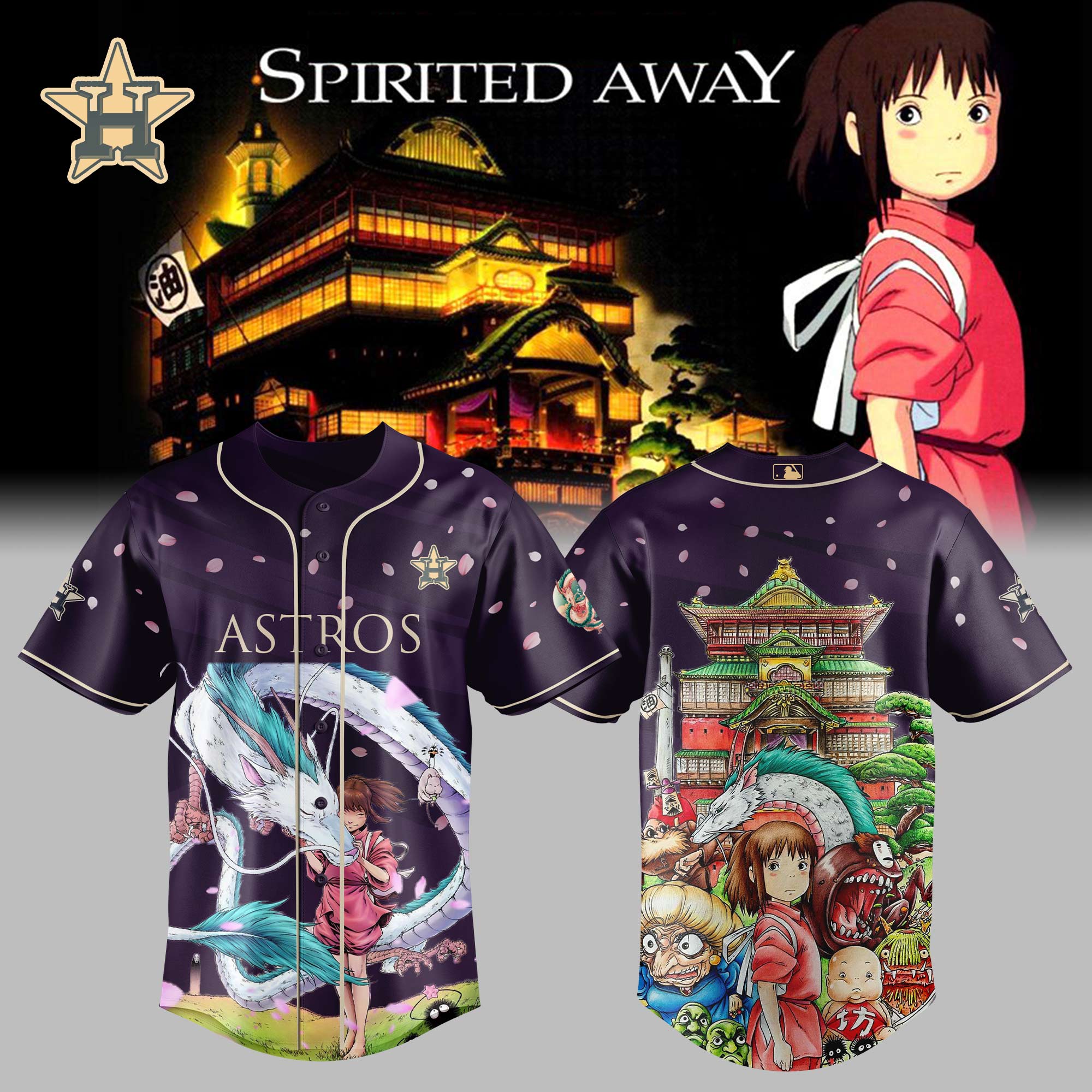 All Team Mlb X Spirited Away Baseball Jersey