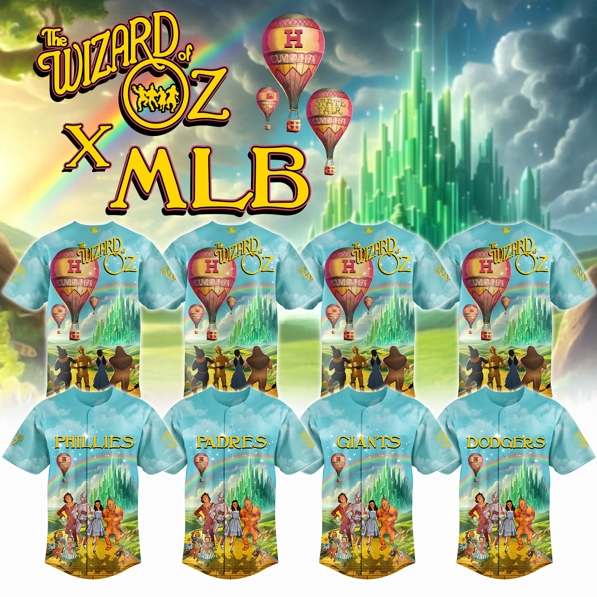 All Team Mlb X The Wizard Of Oz Baseball Jersey