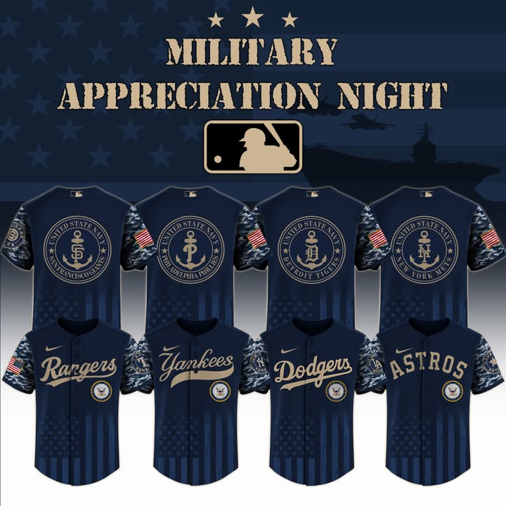 All Team Mlb X Us Navy Appreciation Special Edition Baseball Jersey