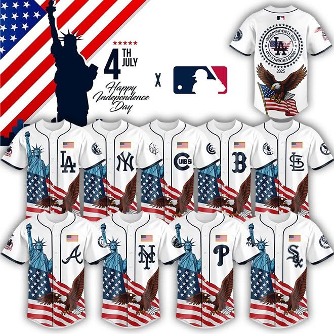 All Team Mlb X Usa Independence Day Limited Edition Baseball Jersey 2025