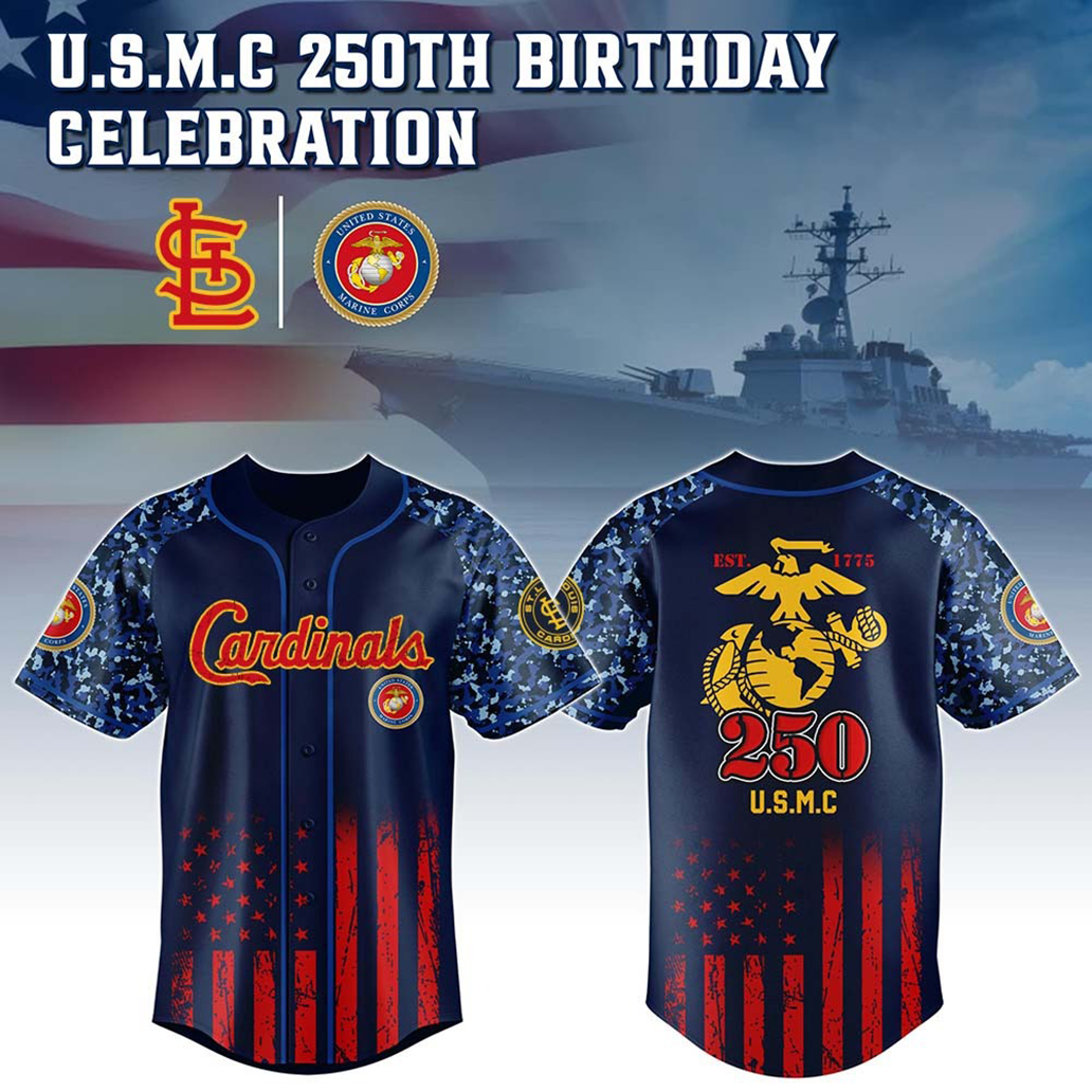 All Team Mlb X Usa Usmc 250 Years Tribute Red Baseball Jersey