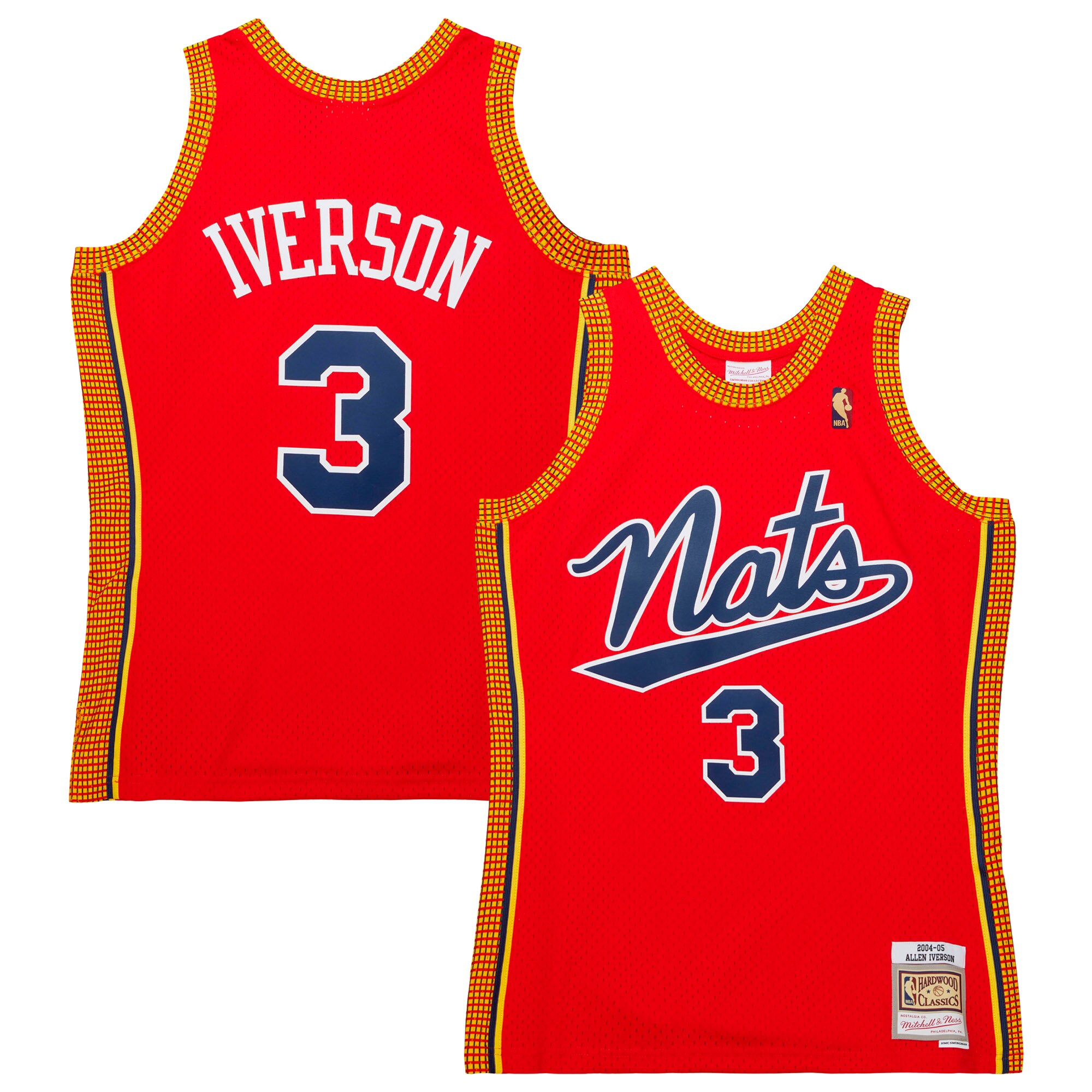 Allen Iverson Philadelphia 76ers Mitchell & Ness 2004/05 Hardwood Classics Swingman Jersey - Red
