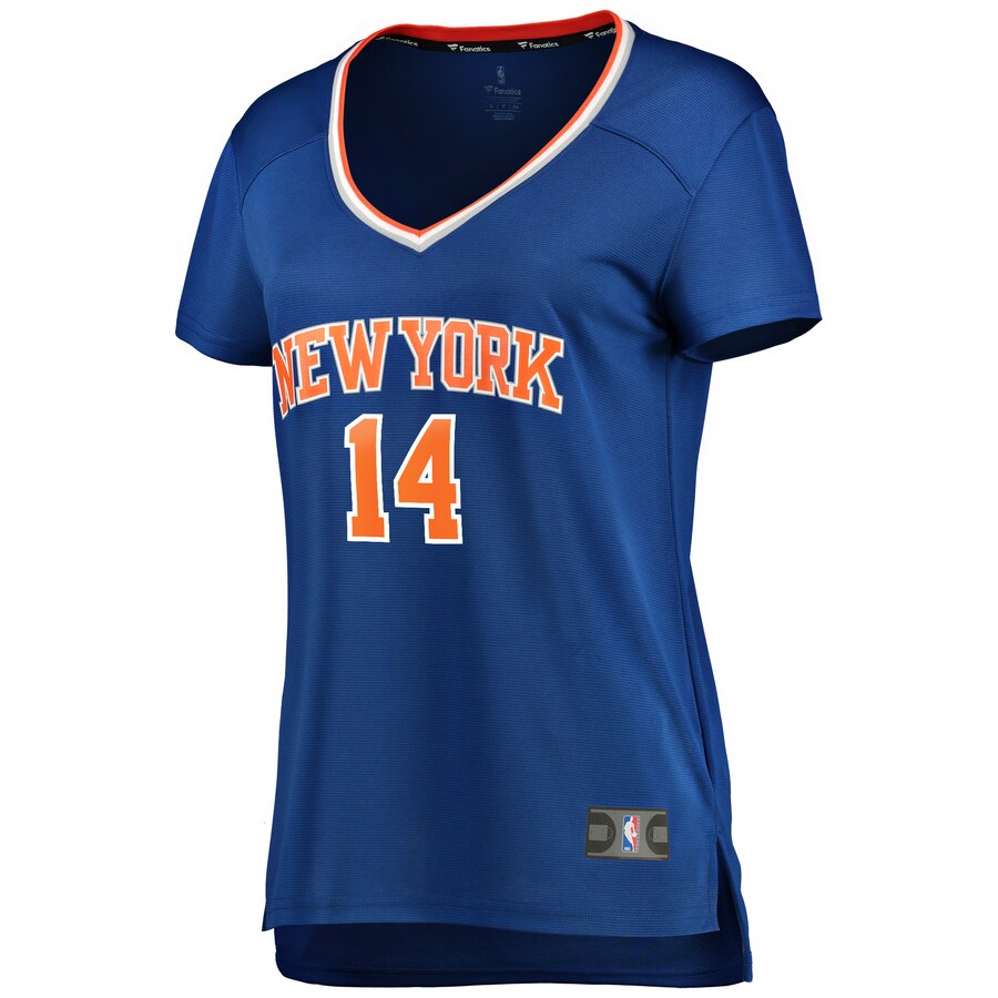 Alternative view of Allonzo Trier New York Knicks Fanatics Branded Women's Fast Break Player Replica Jersey - Icon Edition - Blue