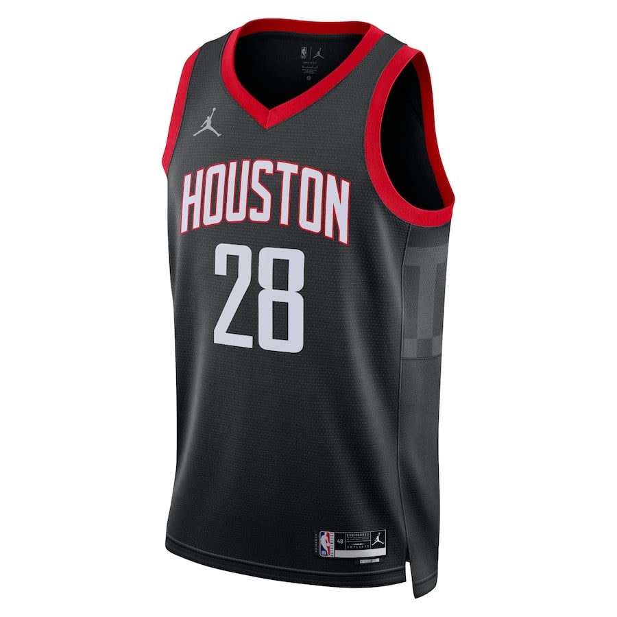 Alternative view of Alperen Sengun 28 Houston Rockets Unisex 2024/25 Swingman Player Jersey - Statement Edition - Black - JS202 
