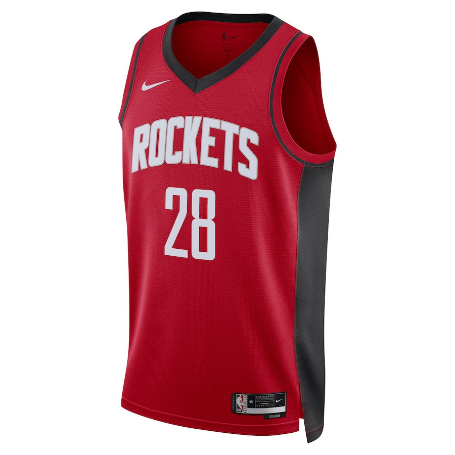 Alternative view of Alperen Sengun 28 Houston Rockets Unisex Swingman Jersey - Icon Edition - Red - JS144 