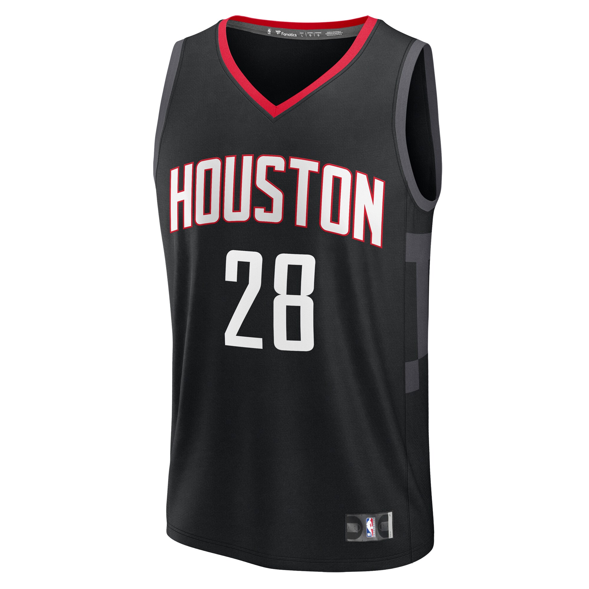 Alternative view of Alperen Sengun Houston Rockets Fanatics Fast Break Replica Player Jersey - Statement Edition - Black