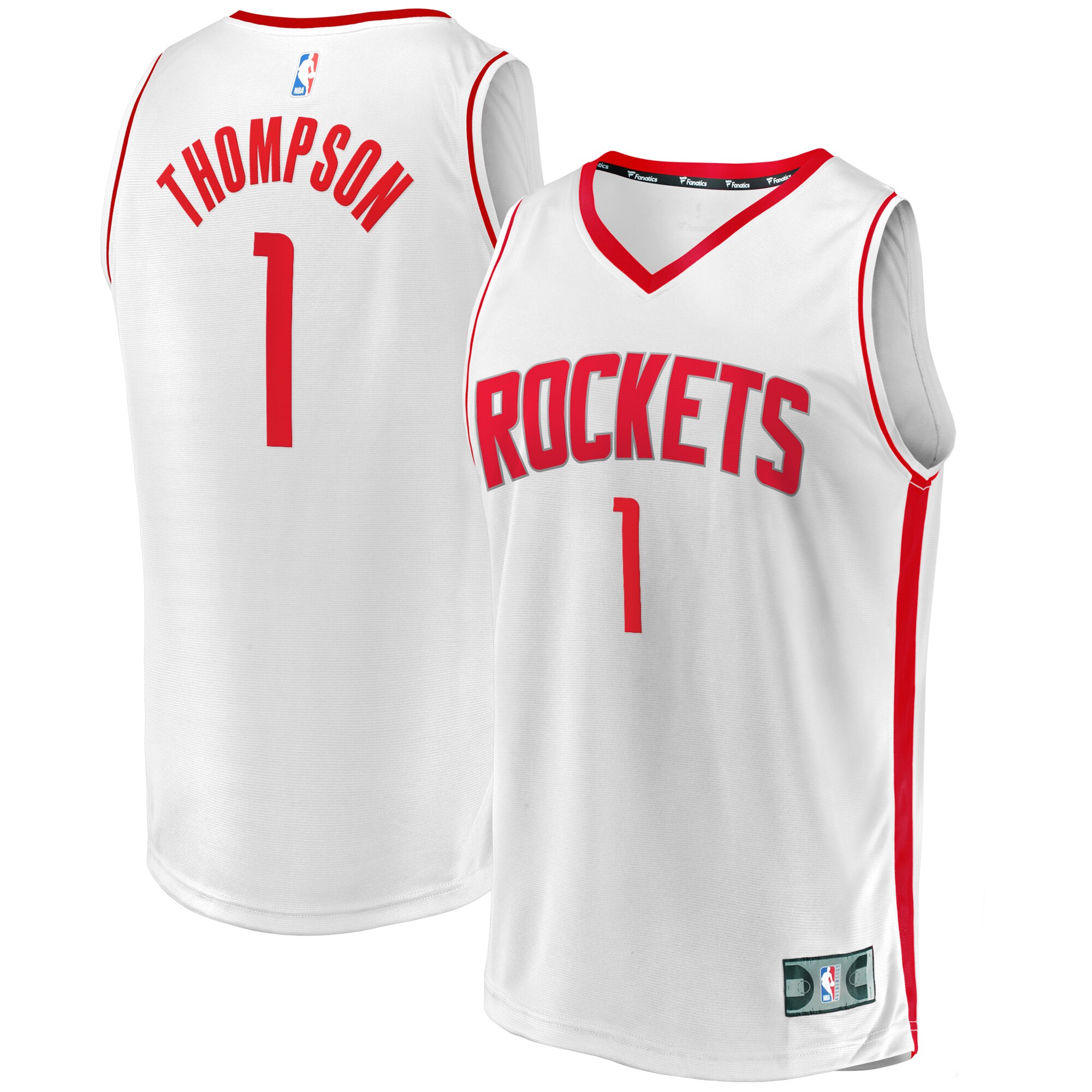 Amen Thompson Houston Rockets Fanatics Fast Break Replica Player Jersey - Association Edition - White