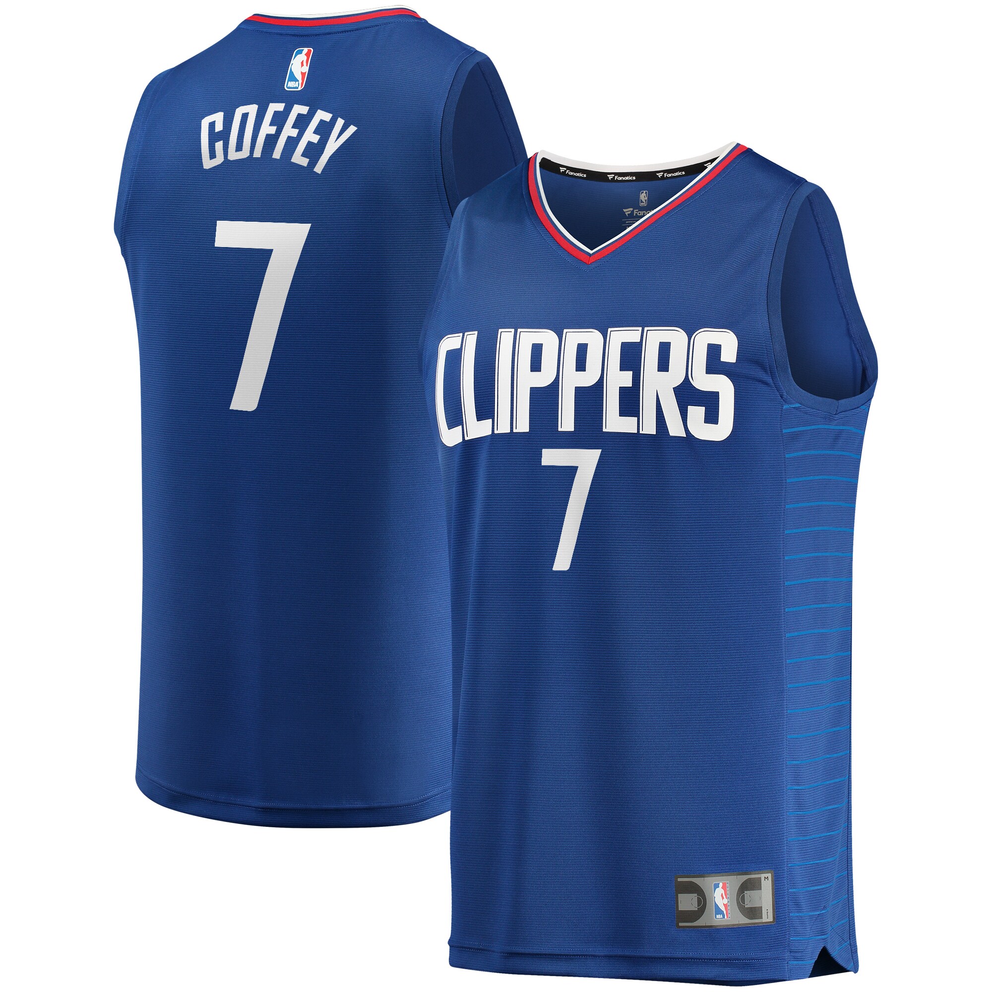 Amir Coffey La Clippers Fanatics Fast Break Replica Jersey Royal - Icon Edition