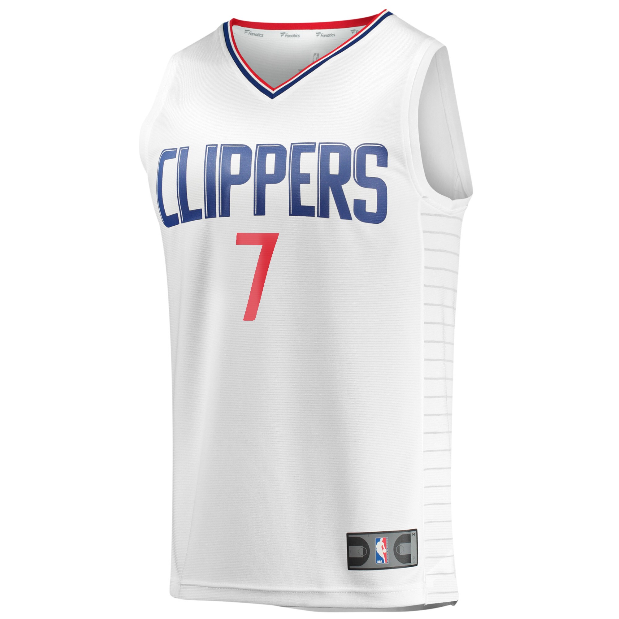 Alternative view of Amir Coffey La Clippers Fanatics Youth Fast Break Player Jersey - Association Edition - White