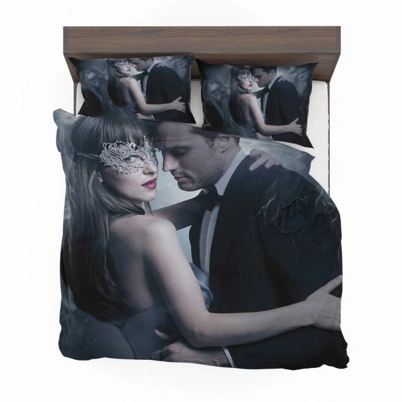 Alternative view of Anastasia And Christian Grey In Fifty Shades Darker Movie Bedding Set - Custom Bedding Set