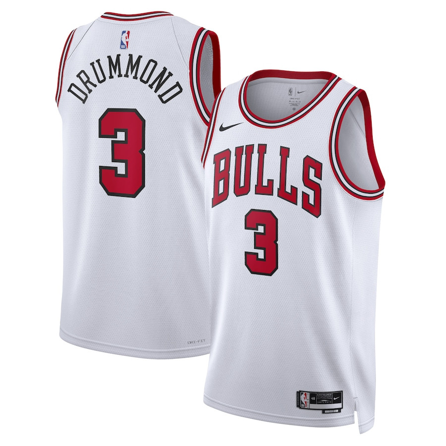 Andre Drummond 3 Chicago Bulls Unisex Swingman Jersey - Association Edition - White - JS574 