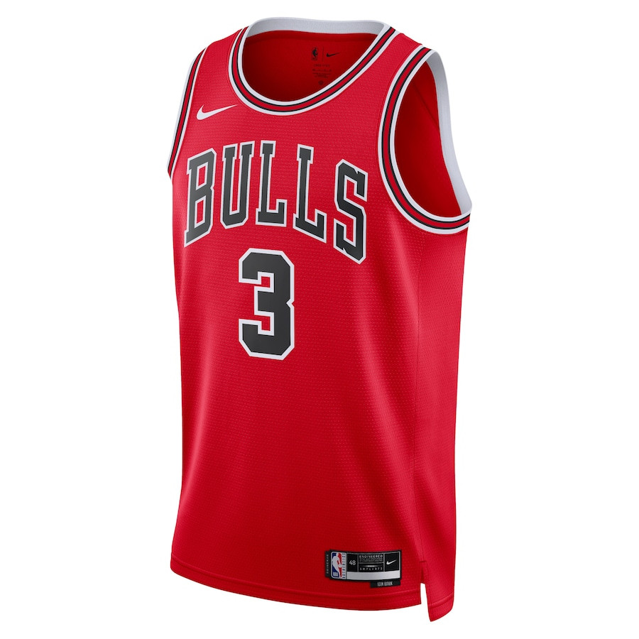 Alternative view of Andre Drummond 3 Chicago Bulls Unisex Swingman Jersey - Icon Edition - Red - JS197 