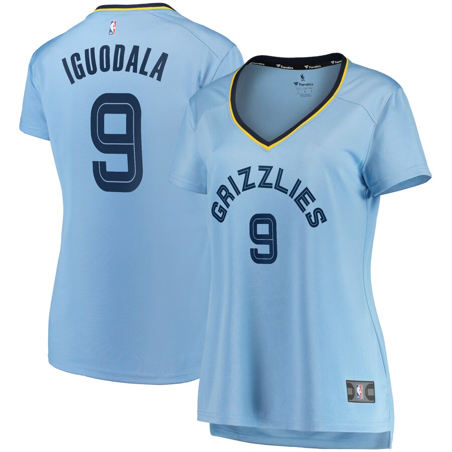 Andre Iguodala Memphis Grizzlies Fanatics Branded Women's Fast Break Player Jersey - Statement Edition - Light Blue