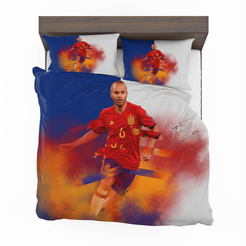 Andres Iniesta Fc Barcelona Bedding Set - Custom Bedding Set