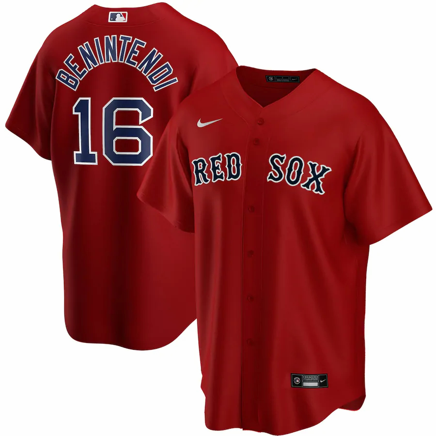 Andrew Benintendi Boston Red Sox Alternate 2020 Replica Player Jersey ÃƒÂ¢Ã¢â€šÂ¬Ã¢â‚¬Å“ Red