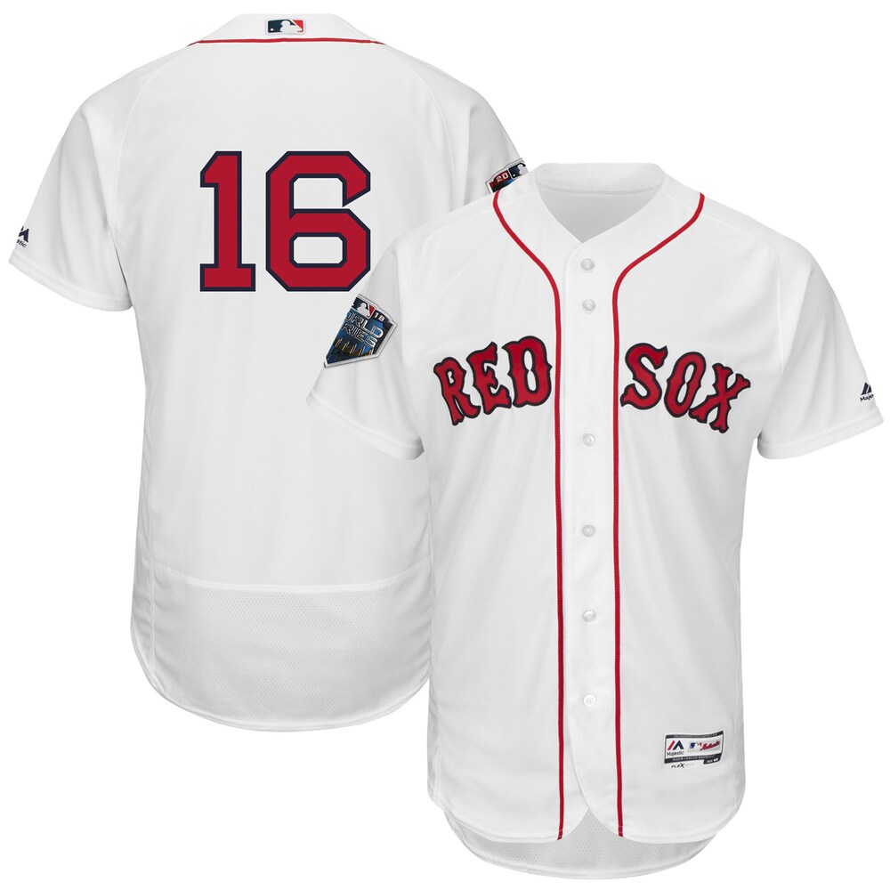 Andrew Benintendi Boston Red Sox Majestic 2018 World Series Flex Base Player Jersey - White