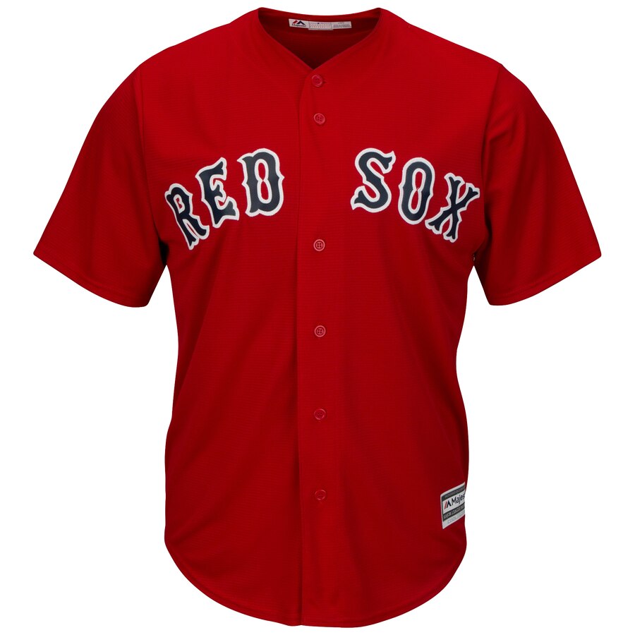 Alternative view of Andrew Benintendi Boston Red Sox Majestic Alternate Official Cool Base Replica Player Jersey - Scarlet
