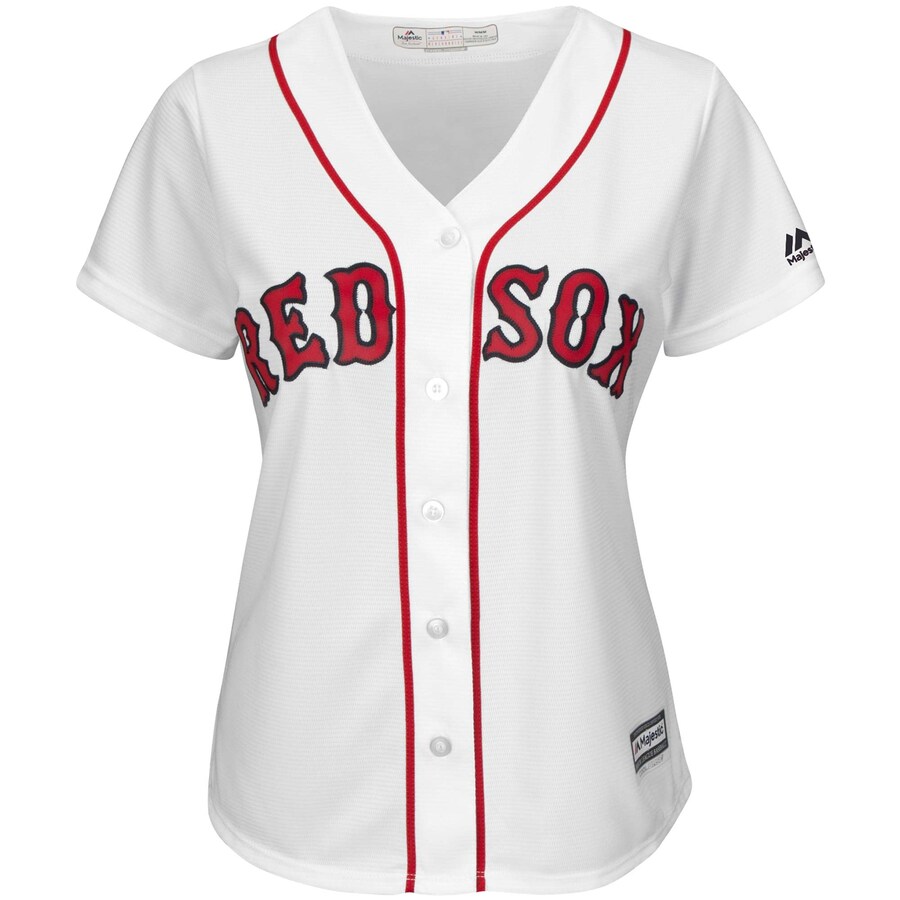 Alternative view of Andrew Benintendi Boston Red Sox Majestic Women's Team Cool Base Player Jersey - White