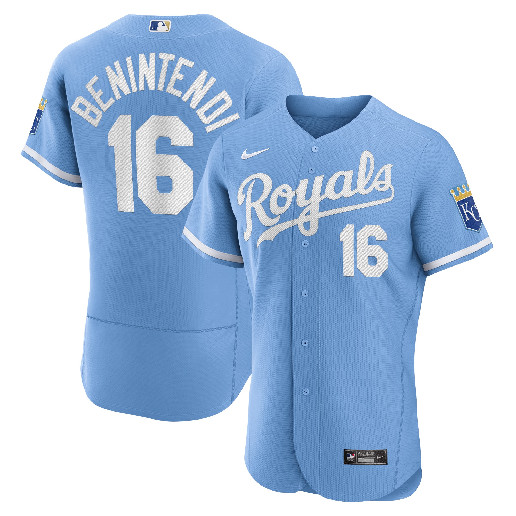 Andrew Benintendi Kansas City Royals 2022 Alternate Authentic Player Jersey - Light Blue