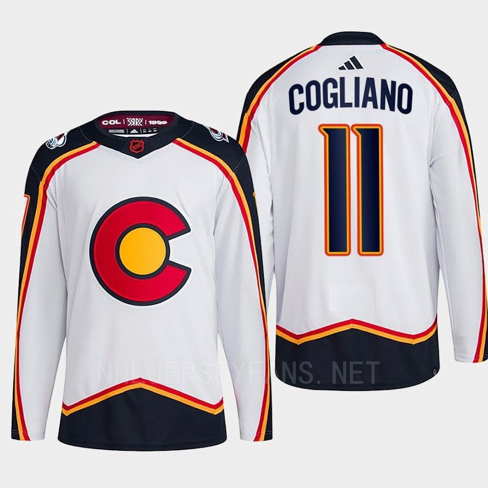 Andrew Cogliano 11 Reverse Retro 2.0 2022 Colorado Avalanche White Jersey Primegreen - JS990 