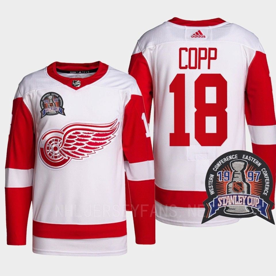 Andrew Copp 18 25th Anniversary Detroit Red Wings Red Jersey - JS392 