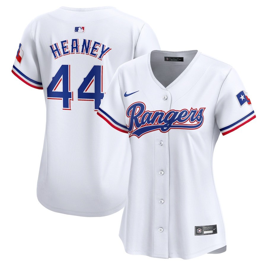 Andrew Heaney 44 Texas Rangers Women Home Limited Player Jersey - White - JS366 