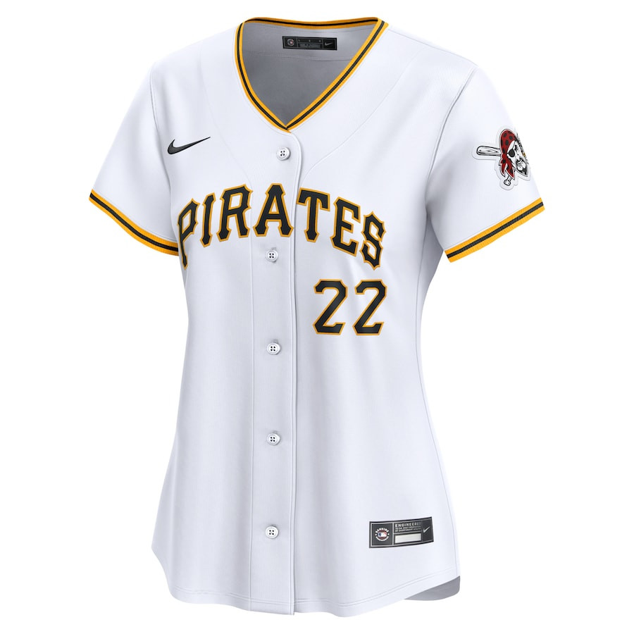 Alternative view of Andrew McCutchen 22 Pittsburgh Pirates Home Limited Women Jersey - White 