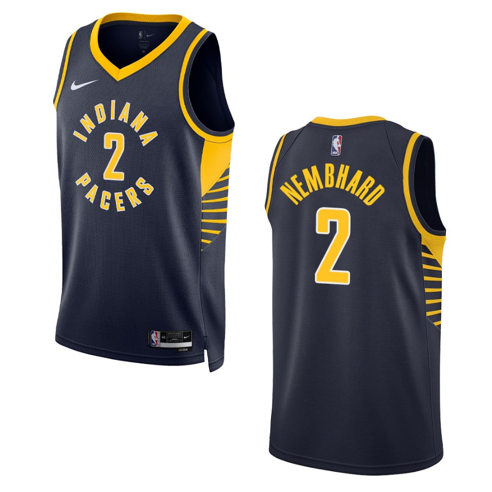 Andrew Nembhard Navy Icon Edition 2022-23 Indiana Pacers Swingman Jersey