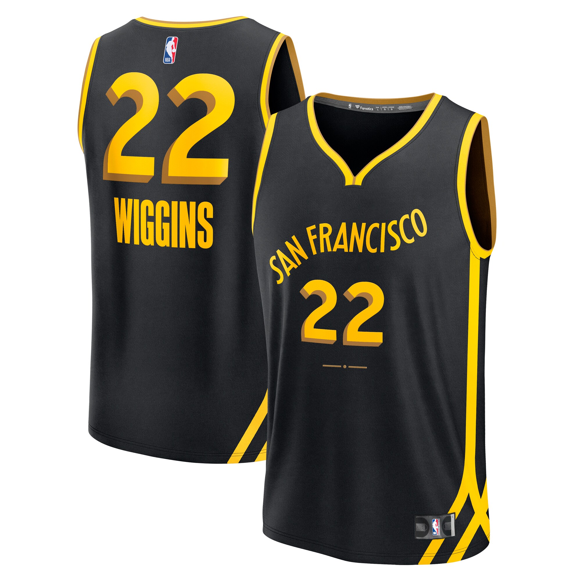 Andrew Wiggins Golden State Warriors Fanatics Fast Break Jersey - Black - City Edition