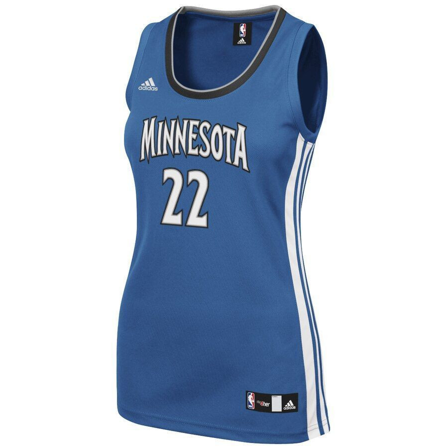 Alternative view of Andrew Wiggins Minnesota Timberwolves Women's Road Jersey - Light Blue - JS501 