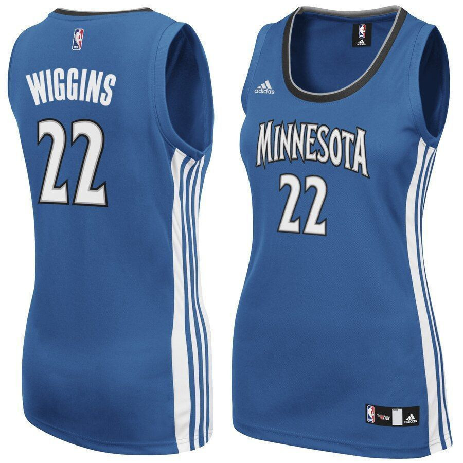 Andrew Wiggins Minnesota Timberwolves Women's Road Jersey - Light Blue - JS501 