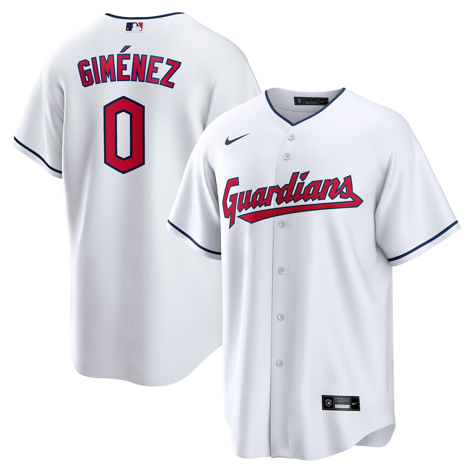 Andrnez Cleveland Guardians Home Replica Player Jersey – White