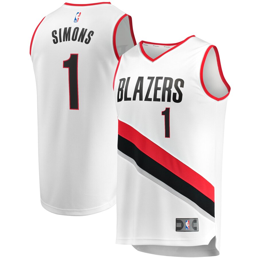 Anfernee Simons Portland Trail Blazers Fanatics Branded Fast Break Player Jersey - Association Edition - White