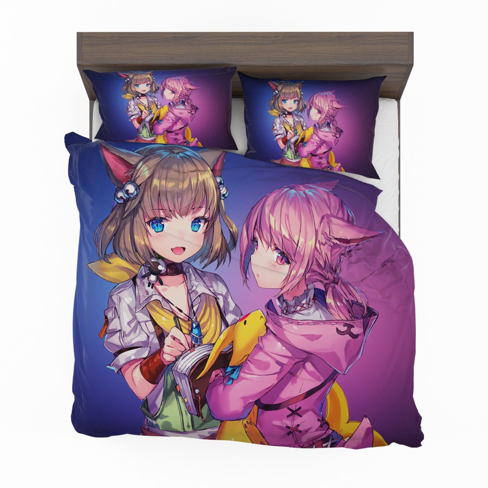 Alternative view of Anime Girl Final Fantasy Bedding Set - Custom Bedding Set