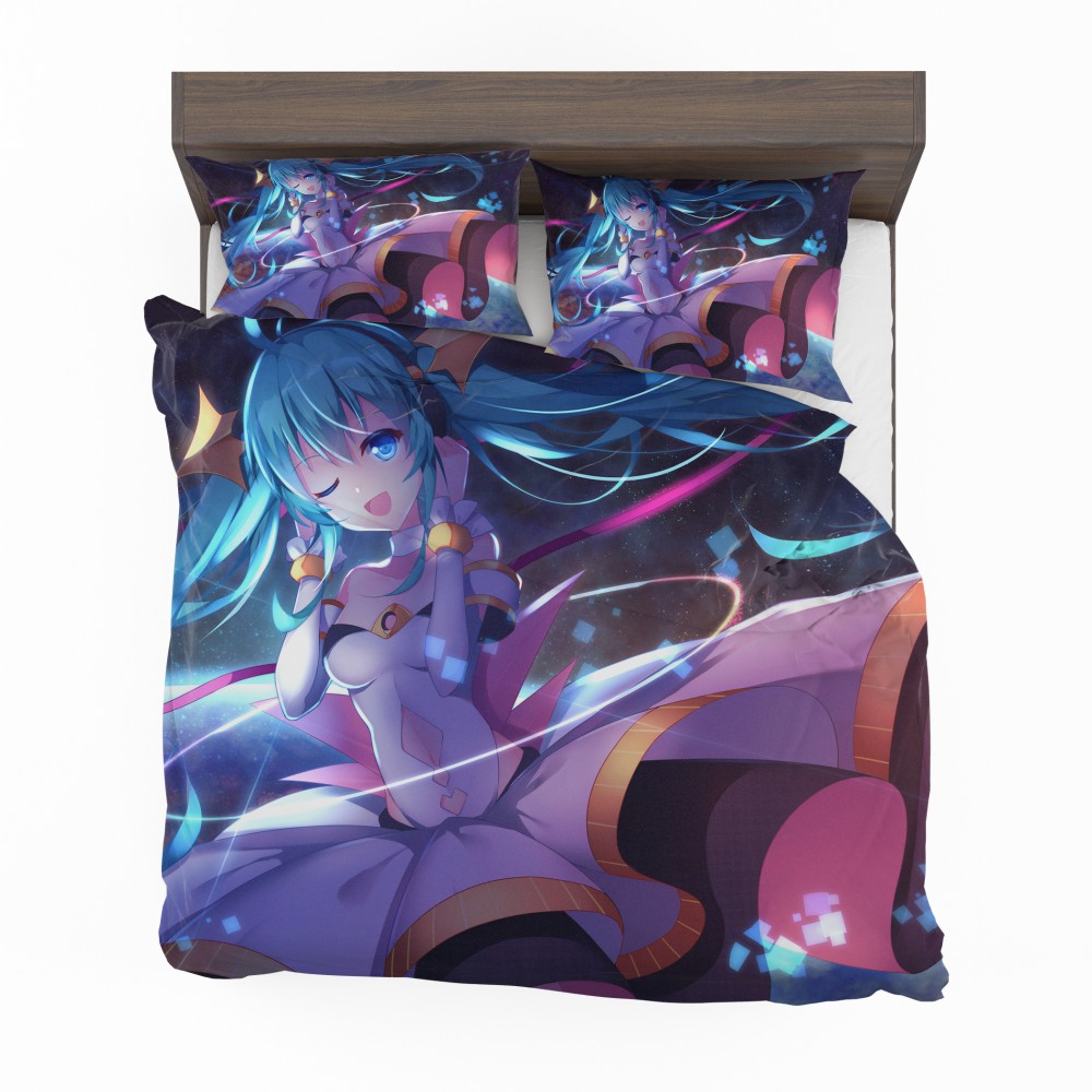 Alternative view of Anime Girl Hatsune Miku Bedding Set - Custom Bedding Set
