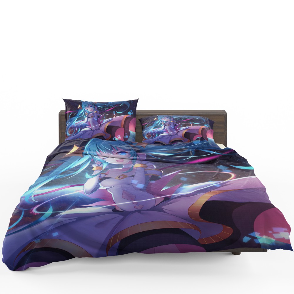 Anime Girl Hatsune Miku Bedding Set - Custom Bedding Set