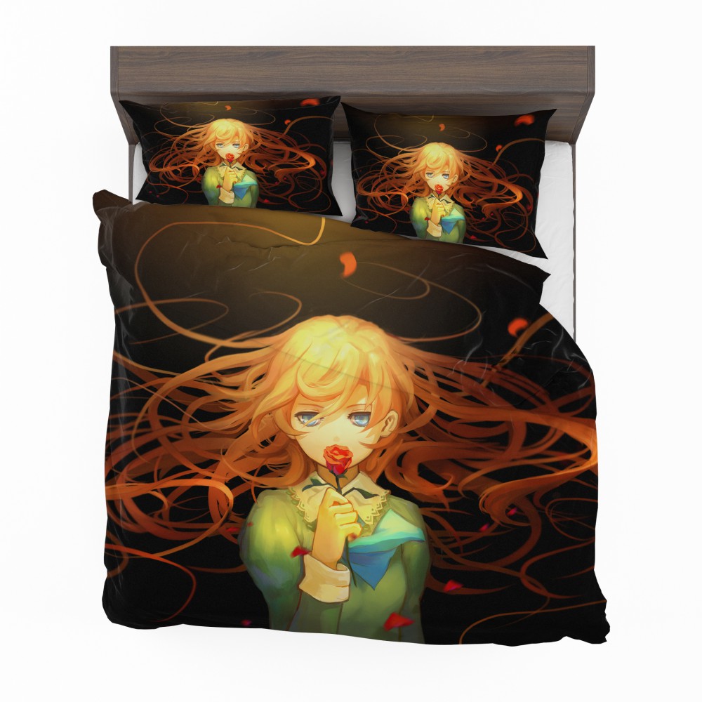 Alternative view of Anime Girl Rose Bedding Set - Custom Bedding Set