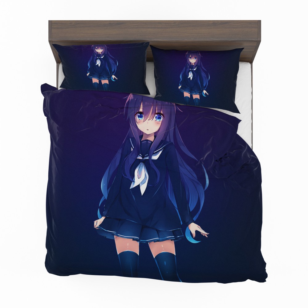 Alternative view of Anime Girl School Uniform Bedding Set - Custom Bedding Set