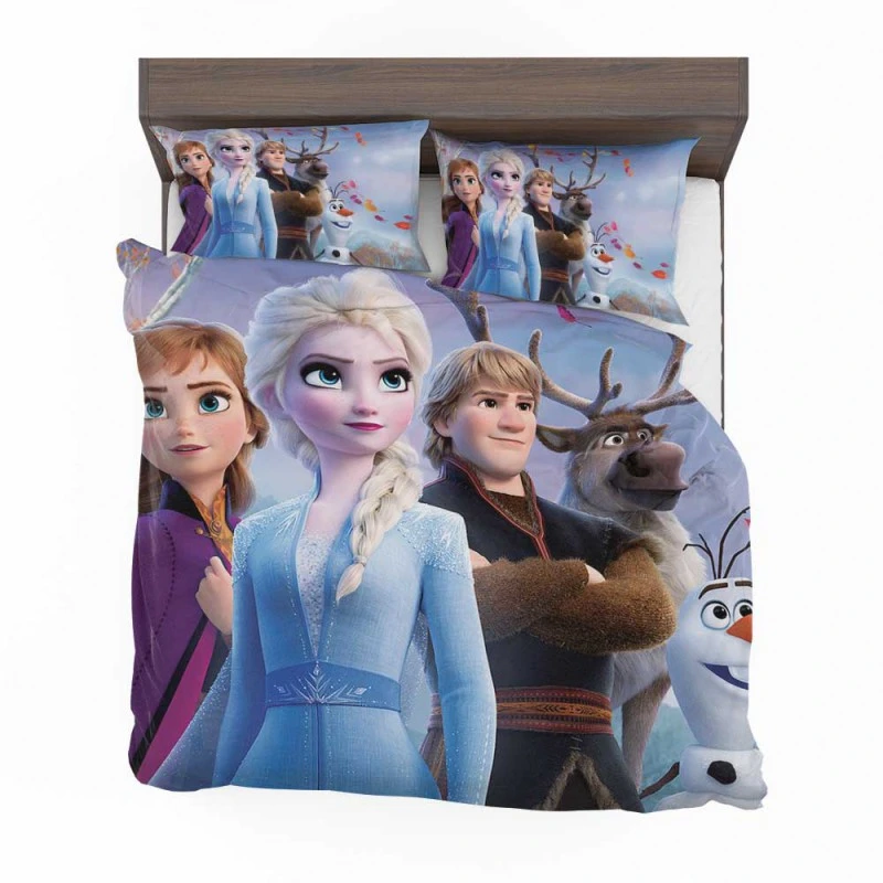 Alternative view of Anna Elsa Kristoff In Frozen 2 Disney Movie Bedding Set - Custom Bedding Set